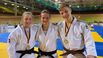 Bild: Yara Slamberger - Deutsche U21 Meisterin -57kg / Helene Foede 5.Platz -63kg / Lennart Slamberger - Deutscher U21 Meister -66kg (v.l.) 