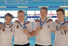 Das Leipziger Dream-Team: Max Poschart, Malte Striegler, Max Lauschus und Florian Kritzler (von links).