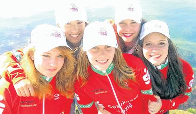 Patricia Hillig, Johanna Peters, Emily Schmidt, Anna-Sophia Müller und Antonia Martin (von links) hatten im Trainingscamp in Südfrankreich viel Spaß.