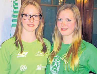 Larissa Schulte (l.) und Silja Klein starten in den DHfK-Triathlon-Teams. 